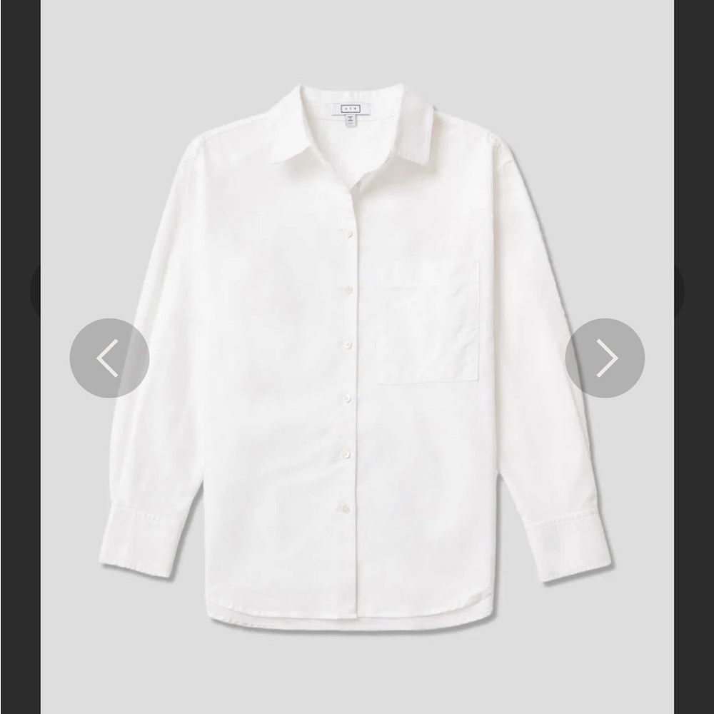 AYR The Deep End White Button Down Shirt - Picture 6 of 7